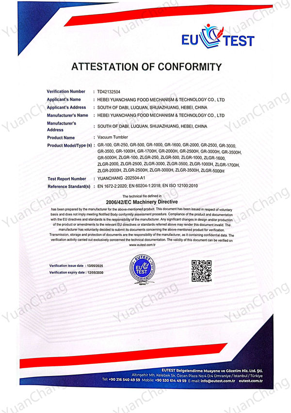 CE and EAC certificates