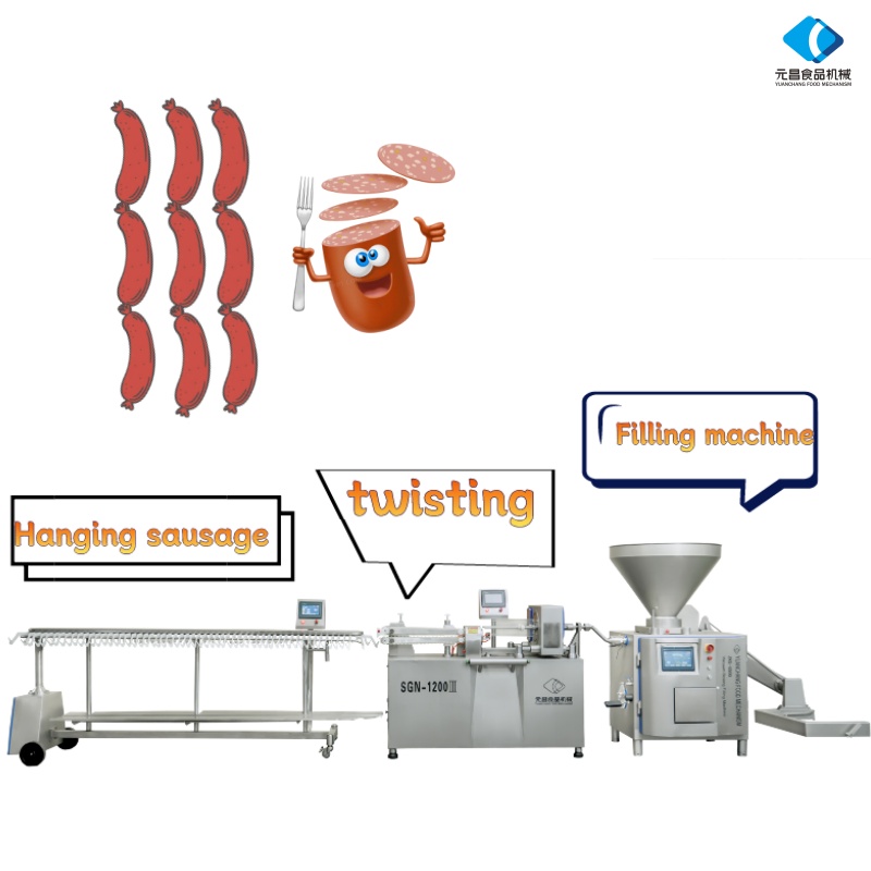 Sausage Linking and Hanging System
